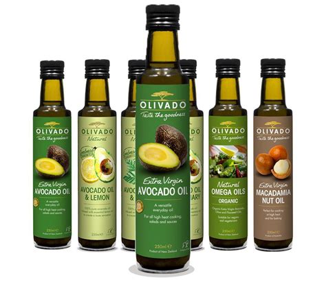 Organic extra virgin avocado oil in bottles